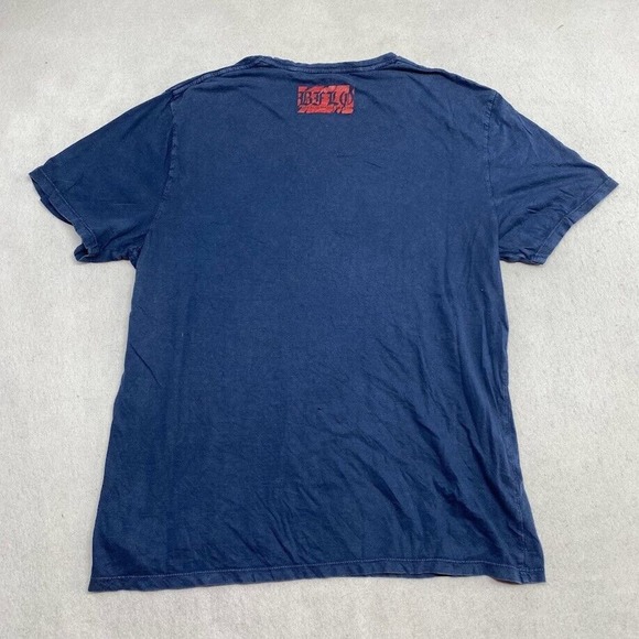 David Buffalo Bitton Graphic Tee Thrifted Vintage Style Size L - Picture 8 of 11